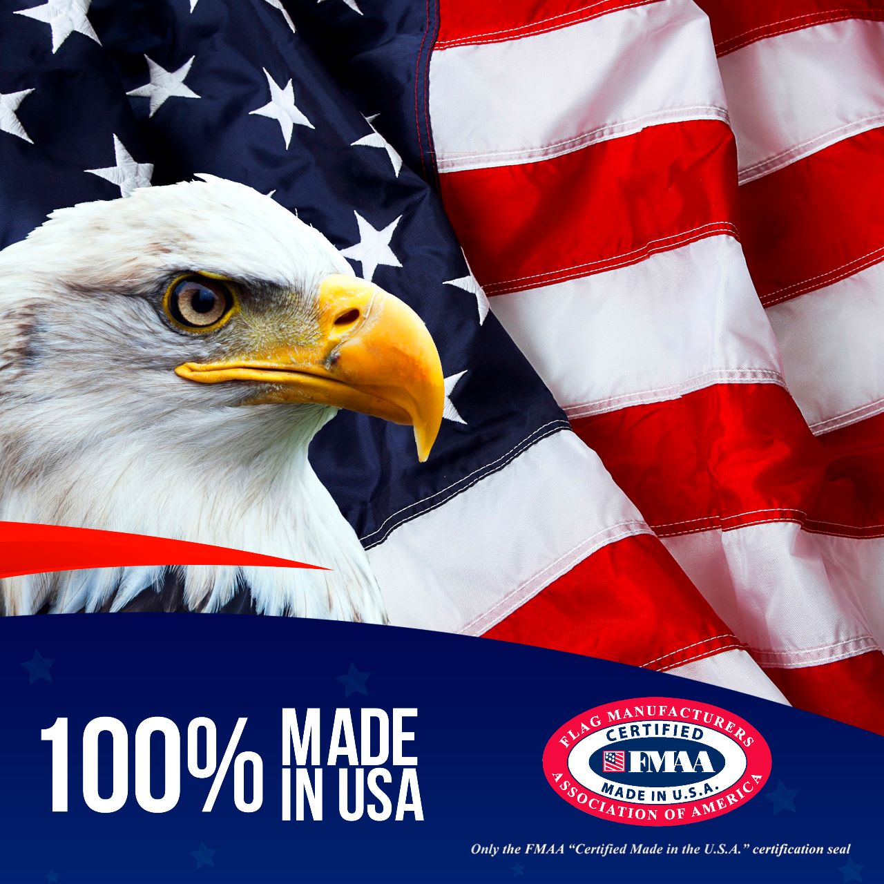 Durable Patriot - Premium Embroidered American Flag