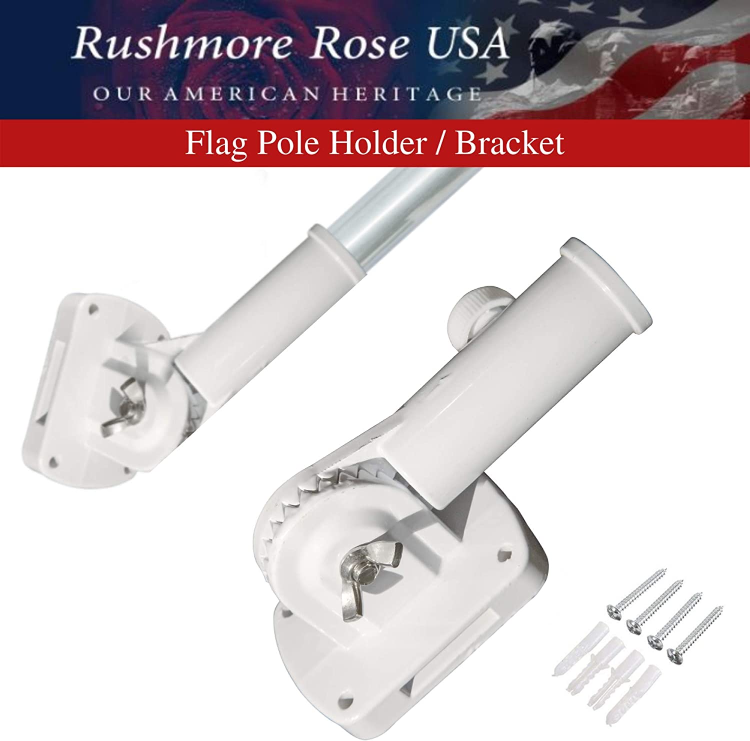 Flag Pole Holder with Mounting Bracket
