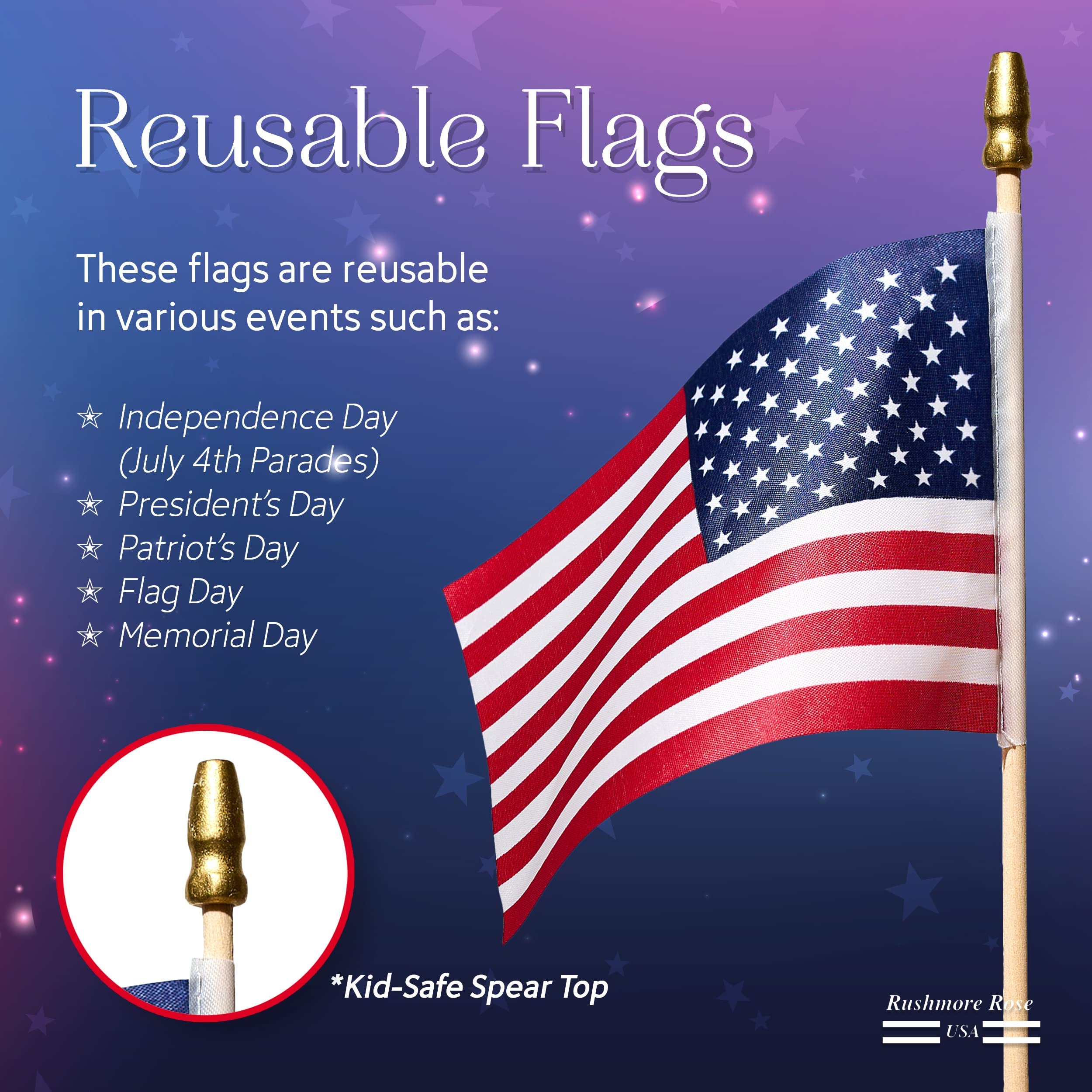 Mini American Flags