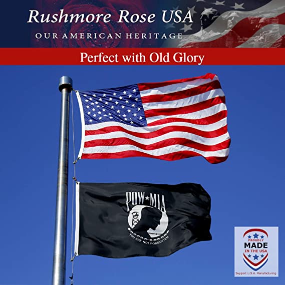 3' x 5' Single Side POW MIA Flag