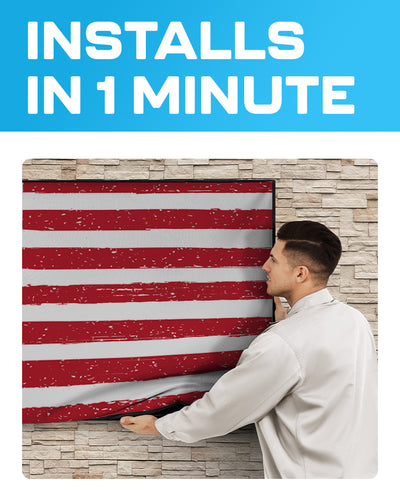 Outdoor US Flag Waterproof TV Cover