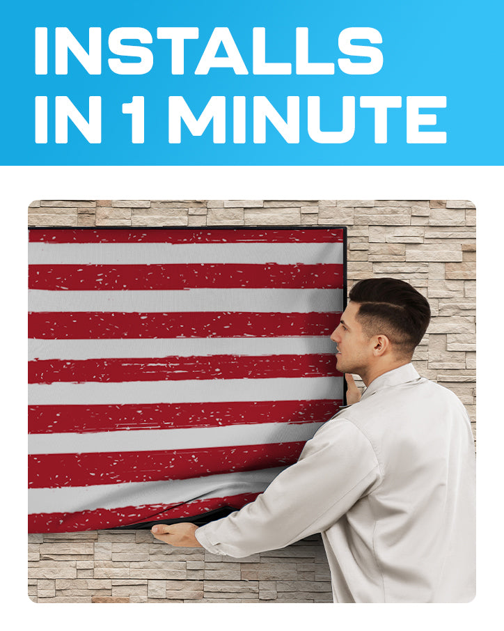 Outdoor US Flag Waterproof TV Cover