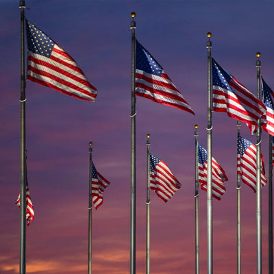 Rushmore Rose USA Flagpole Kit