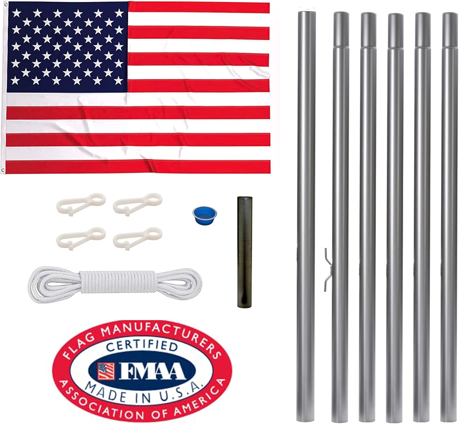 Rushmore Rose USA Flagpole Kit