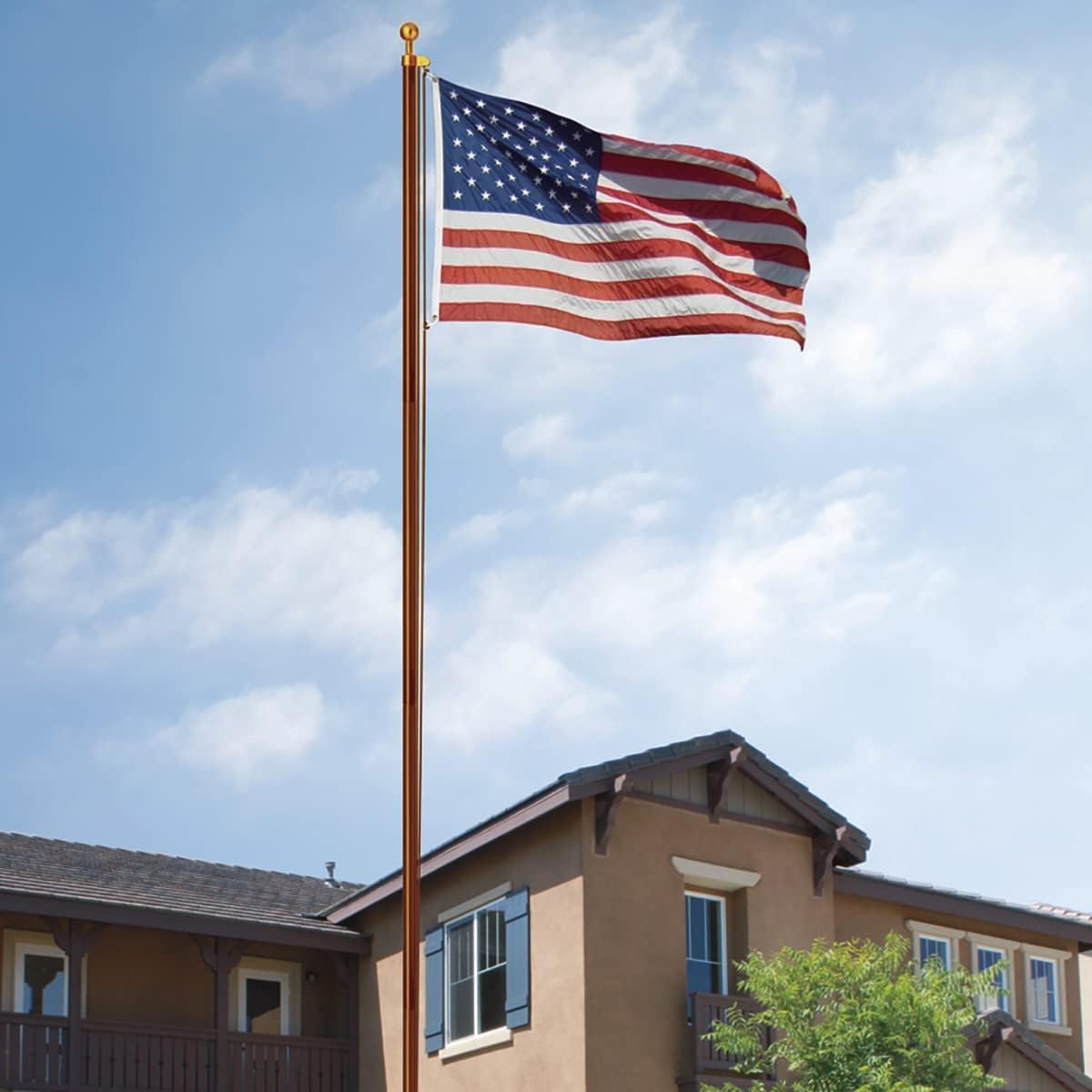 Rushmore Rose USA Flagpole Kit