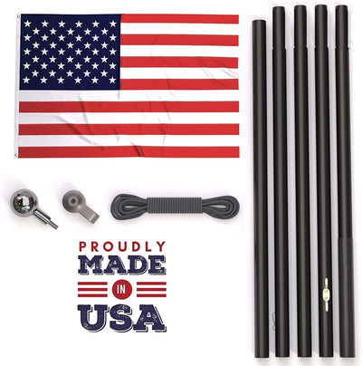 Rushmore Rose USA Flagpole Kit