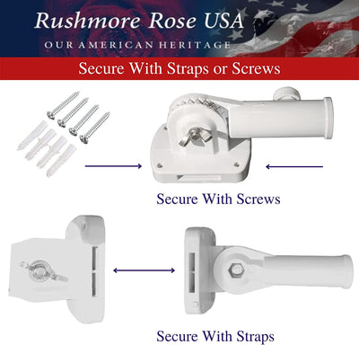 Flag Pole Holder with Mounting Bracket