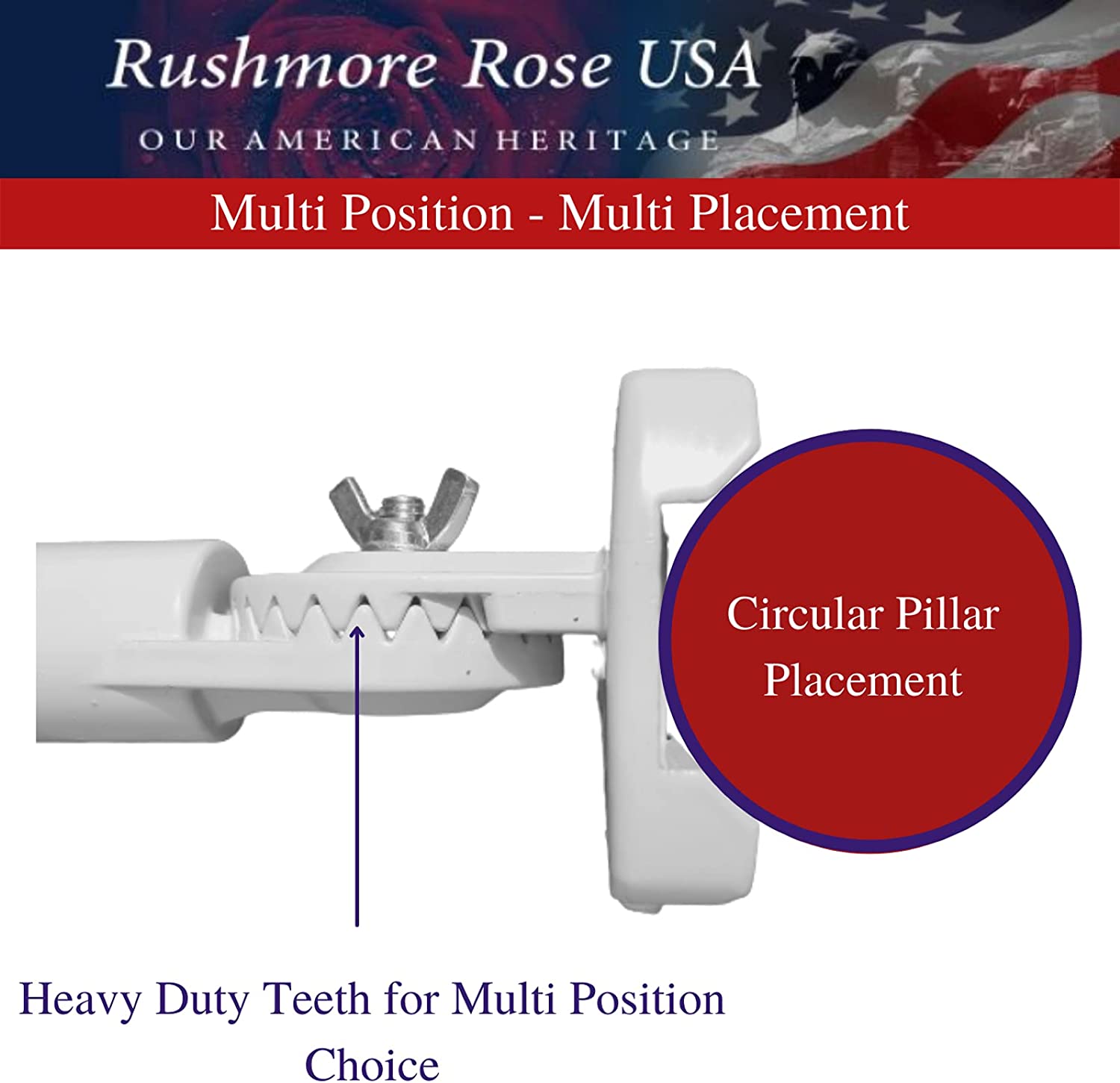 Flag Pole Holder with Mounting Bracket