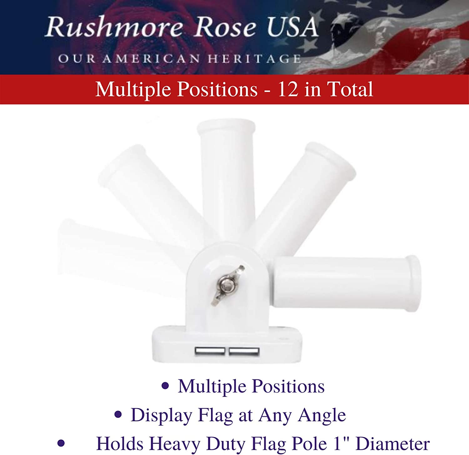 Flag Pole Holder with Mounting Bracket