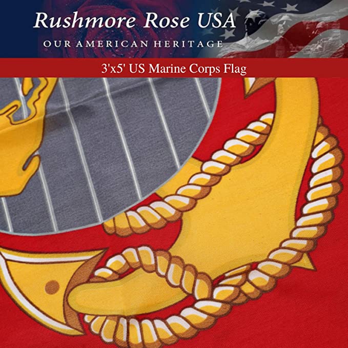 3' x 5' Premium US Marine Corps Flag